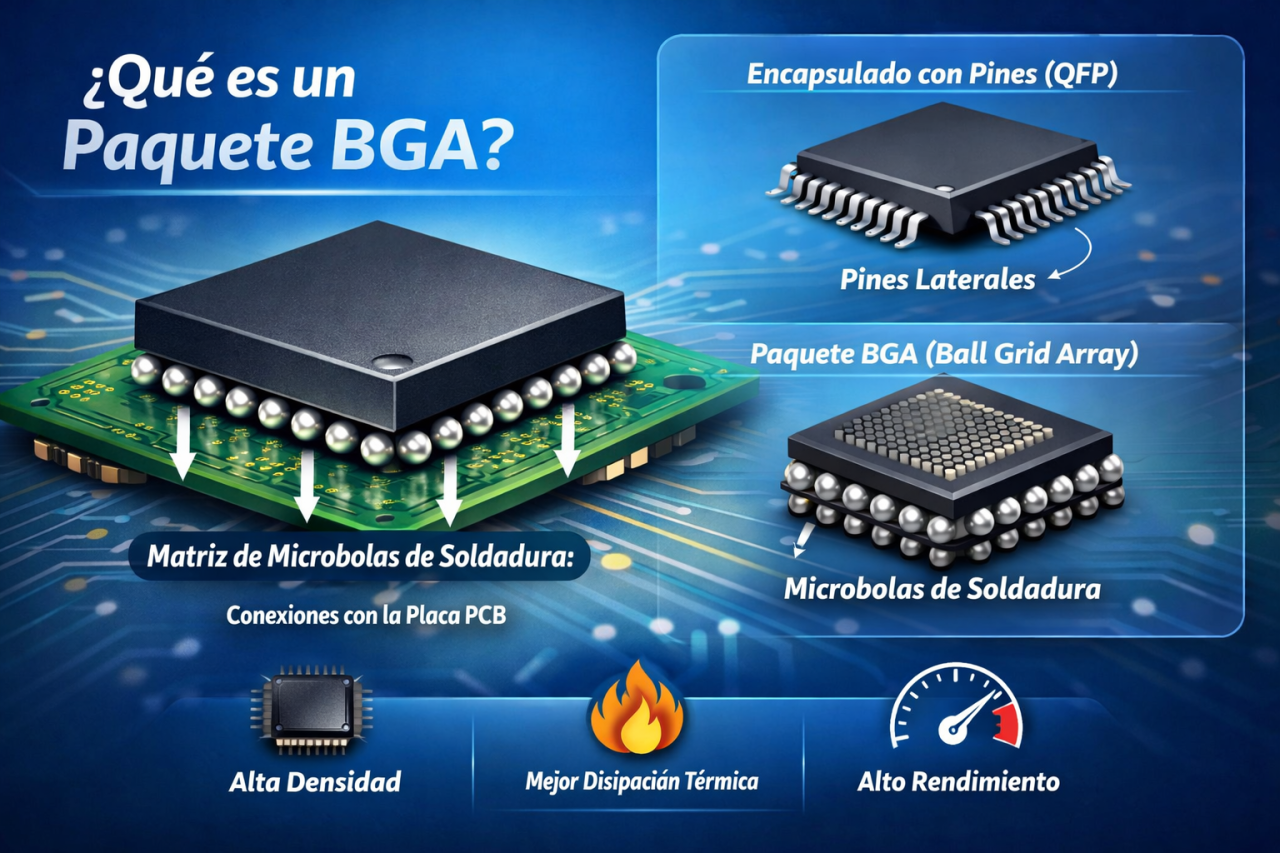 Qué es un Paquete BGA